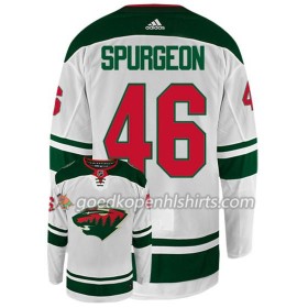 Minnesota Wild JARED SPURGEON 46 Adidas Wit Authentic Shirt - Mannen